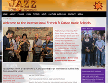 Tablet Screenshot of jazzsummerschool.com